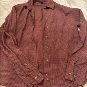 Buckle Men's Rust Checkered Button Down Shirt